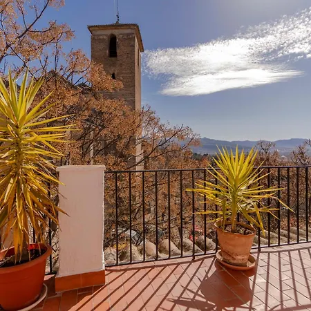 Albalh - La Casita De La Plaza En Albaicin Con Terraza Privada Y Vistas Espectaculares 펜션 그라나다